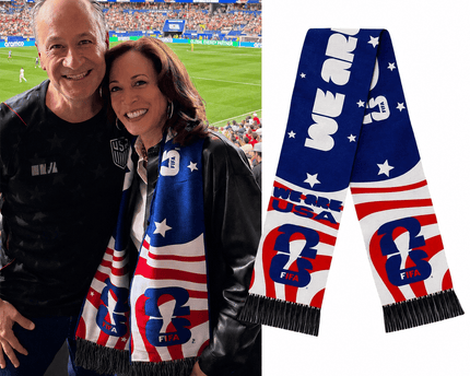 Kamala Harris FIFA World Cup 2026 We Are USA Soccer Scarf