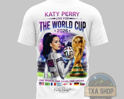 Katy Perry World Cup 2026 I'm Wide Awake For The World T-Shirt