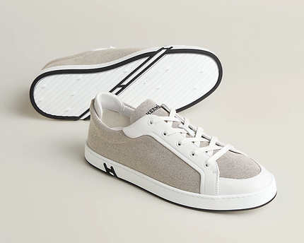 Men's Hermes Plum White Sneakers