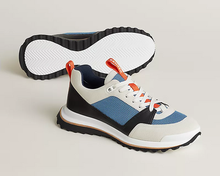 Men's Hermès Bouncing Multicolored Blue Sneakers
