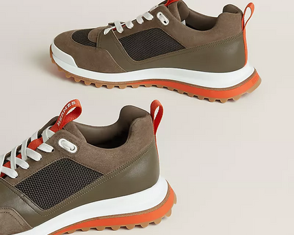 Men's Hermès Bouncing Tundra Green Sneakers