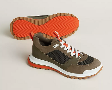 Men's Hermès Bouncing Tundra Green Sneakers