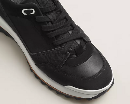 Men's Hermès Bouncing Black Sneakers