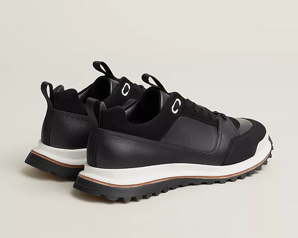 Men's Hermès Bouncing Black Sneakers