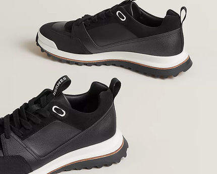 Men's Hermès Bouncing Black Sneakers