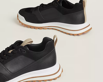 Men's Hermès Bouncing Black Sneakers