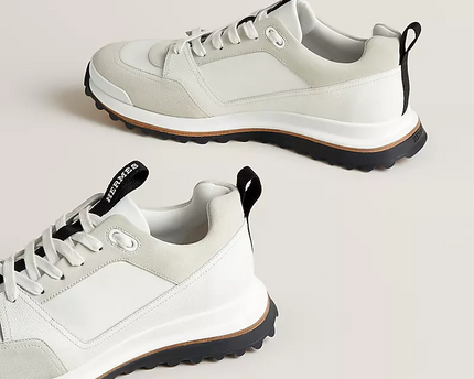 Men's Hermès Bouncing White Sneakers