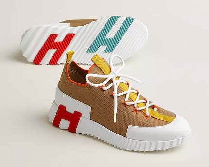 Men's Hermès Bouncing Multicolore Beige Sneakers