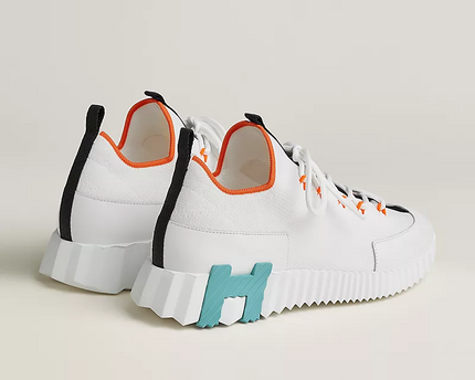 Men's Hermès Bouncing Multicolored White Sneakers