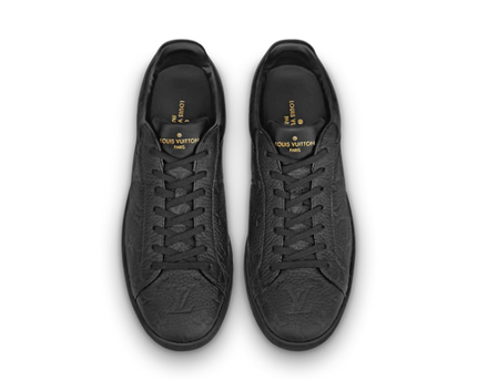 Men's Louis Vuitton Luxembourg Trainer Black Sneakers