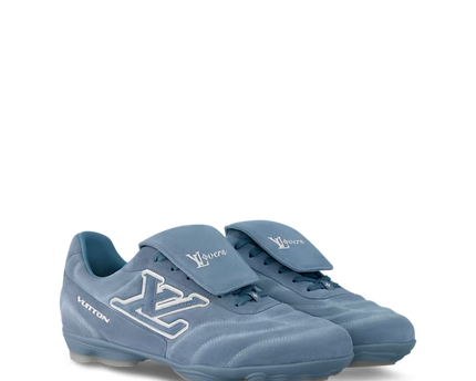 Men's Louis Vuitton Footprint Soccer Blue Sneakers