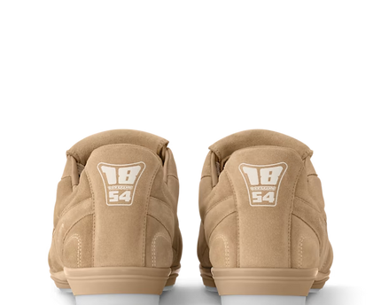 Men's Louis Vuitton Footprint Soccer Beige Sneakers