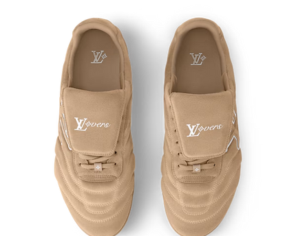 Men's Louis Vuitton Footprint Soccer Beige Sneakers