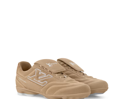 Men's Louis Vuitton Footprint Soccer Beige Sneakers