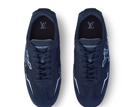 Men's Louis Vuitton Rally Marine Green Sneakers