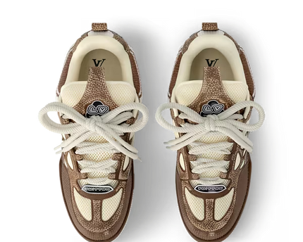 Men's Louis Vuitton Skate Brown Sneakers