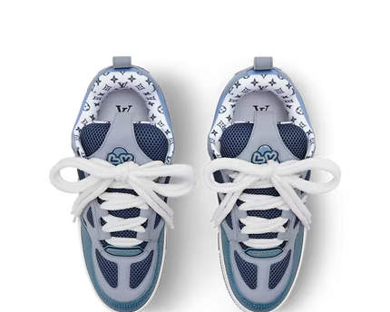 Men's Louis Vuitton Trainer Blue Sneakers
