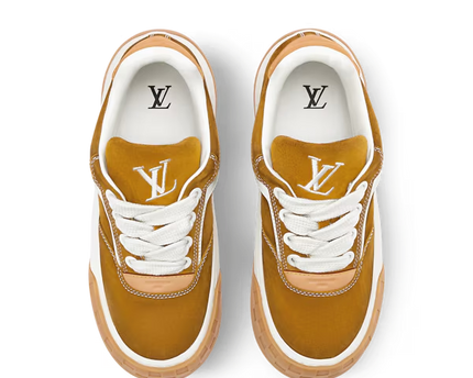 Men's Louis Vuitton Tilted Cognac Sneakers