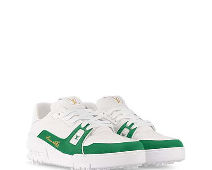 Men's Louis Vuitton Trainer Green Sneakers