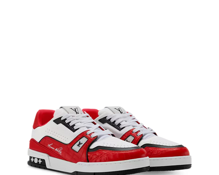 Men's Louis Vuitton Trainer Red Sneakers
