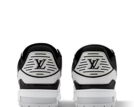 Men's Louis Vuitton Trainer Black Denim Blue Sneakers