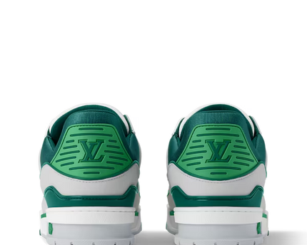 Men's Louis Vuitton Trainer Green Sneakers