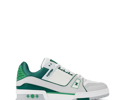 Men's Louis Vuitton Trainer Green Sneakers
