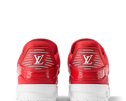 Men's Louis Vuitton Trainer Red Sneakers