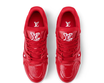 Men's Louis Vuitton Trainer Red Sneakers