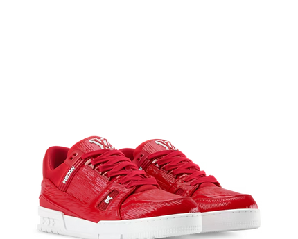 Men's Louis Vuitton Trainer Red Sneakers