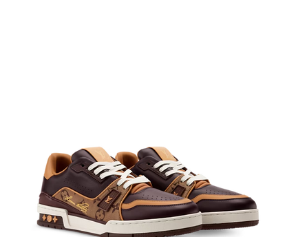 Men's Louis Vuitton Trainer Brown Sneakers