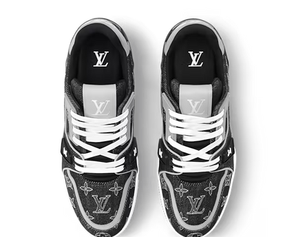 Men's Louis Vuitton Trainer Black Sneakers