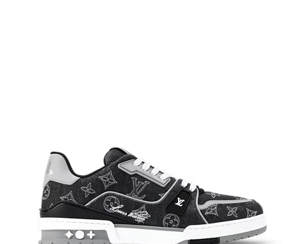 Men's Louis Vuitton Trainer Black Sneakers
