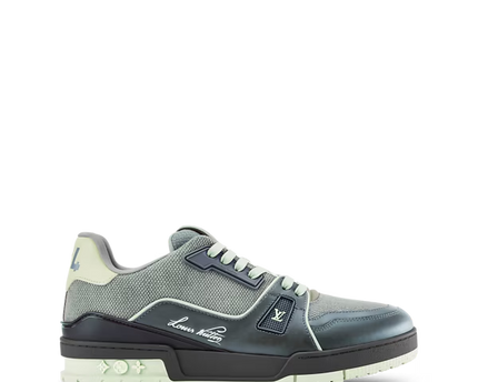 Men's Louis Vuitton Trainer Green Sneakers