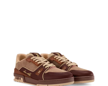 Men's Louis Vuitton Trainer Brown Sneakers