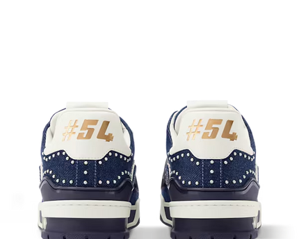 Men's Louis Vuitton Trainer Indigo Blue Sneakers