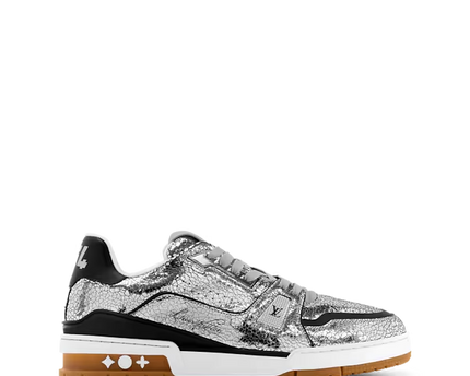Men's Louis Vuitton Trainer Silver Sneakers