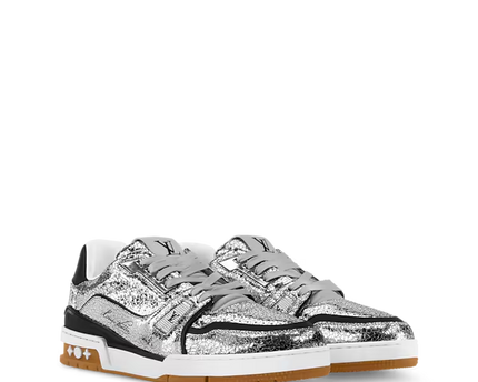Men's Louis Vuitton Trainer Silver Sneakers