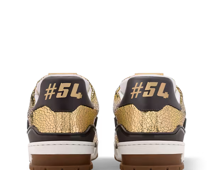 Men's Louis Vuitton Trainer Gold Sneakers