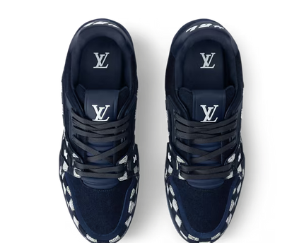 Men's Louis Vuitton Trainer Blue Sneakers