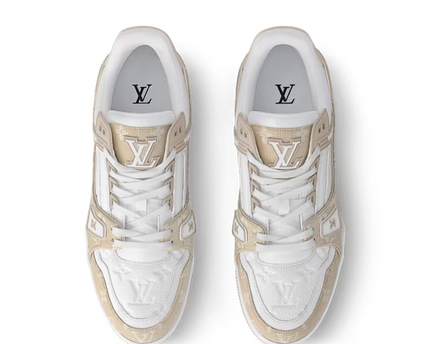 Men's Louis Vuitton Trainer Beige Sneakers