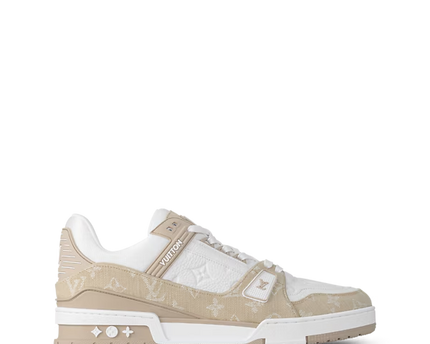 Men's Louis Vuitton Trainer Beige Sneakers
