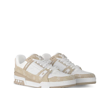 Men's Louis Vuitton Trainer Beige Sneakers