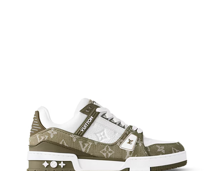 Men's Louis Vuitton Trainer Khaki Sneakers