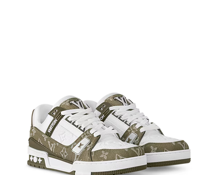 Men's Louis Vuitton Trainer Khaki Sneakers