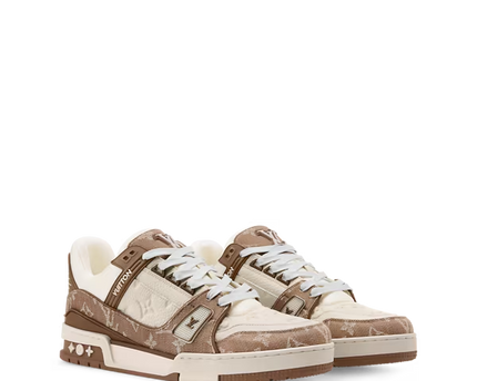 Men's Louis Vuitton Trainer Brown Sneakers