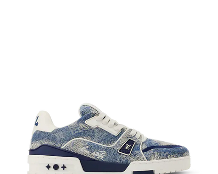 Men's Louis Vuitton Trainer Denim Sneakers