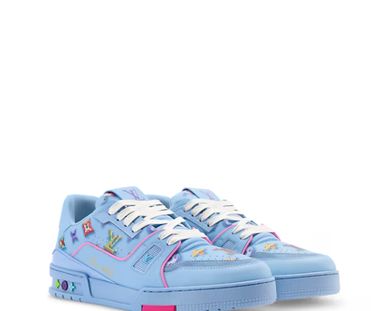 Men's Louis Vuitton Trainer Blue Sneakers