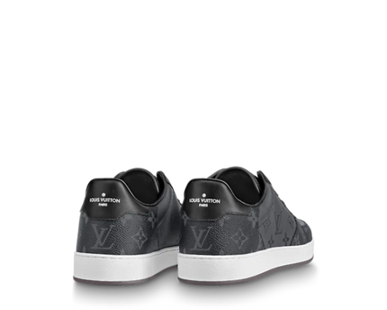 Men's Louis Vuitton Rivoli Athletic Black Grey Sneakers