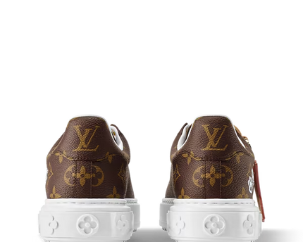 Men's Louis Vuitton Time Out Brown Sneakers
